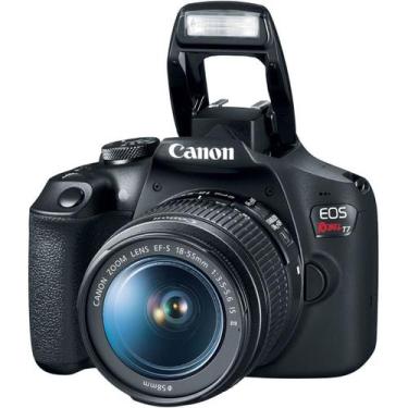 Imagem de Câmera Digital Canon EOS Rebel T7+ com Lente EF-S 18-55mm IS II