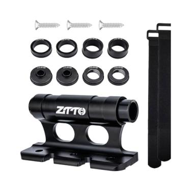 Imagem de Pegciuho Suportes de Montagem de Trava de Garfo de Bicicleta, Suporte de Suporte, Clipe Fixo de Garfo Dianteiro para Reboque, Cama de Bagageiro, com cinto