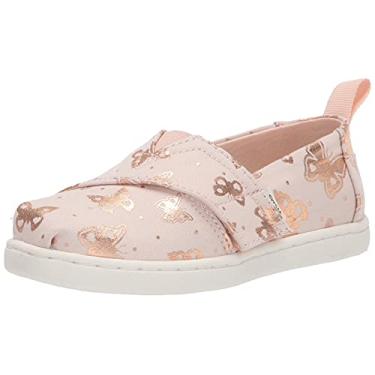 Imagem de TOMS Girl's, Alpargata Tiny Slip-On – infantil, Peônia, 4 Little Kid