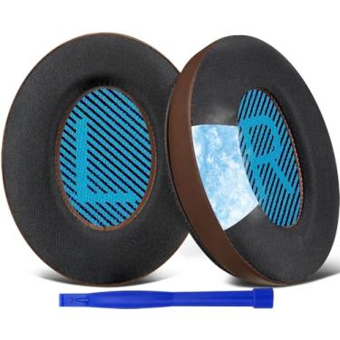 Imagem de SoloWIT Almofadas de Ouvido para Bose Fones, Almofadas de Reposição para Bose QuietComfort 15 QC15 QC25 QC2 QC35/Ae2 Ae2i Ae2w/SoundTrue & SoundLink Around-Ear & Around-Ear II-Café