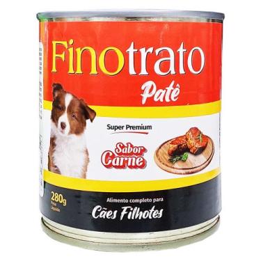 Imagem de Alimento Super Premium para Cães Filhotes Lata Finotrato Pate Carne 28