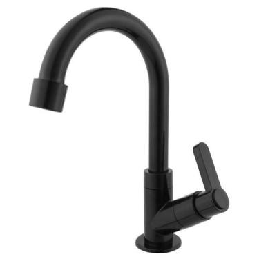 Imagem de Torneira P/ Cozinha Bancada Bica Móvel Abs  - Preta - Montelar Acabame