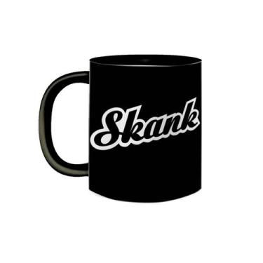 Imagem de Caneca de Porcelana Preta Banda Skank Rock Nacional Anos 90 - VilelaGG