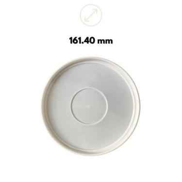 Imagem de Balde Transparente 2.2L Alça Plástica Para Alcool De E Tampa Removível