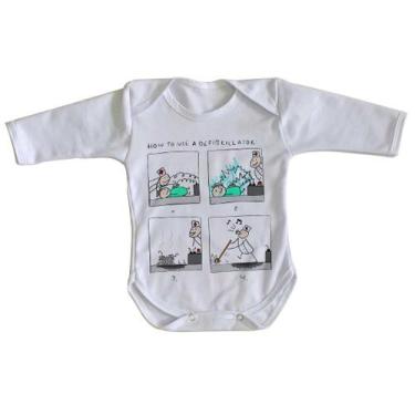 Imagem de body nenê criança roupa bebê manga longa Desfibrilador - Empório Dutra