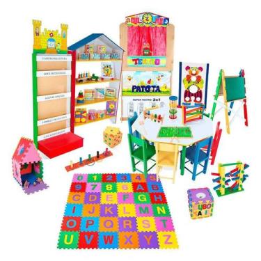 Imagem de Brinquedoteca Master 34 Itens Unissex Colorida - Carlu