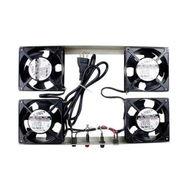 Imagem de Conjunto Fibracem Quadrupo De Ventiladores/cooler Para Rack Piso - Ar0