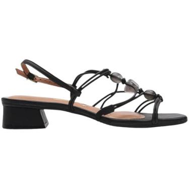 Imagem de Sandália Vizzano Pedraria Feminina, Preto, 37