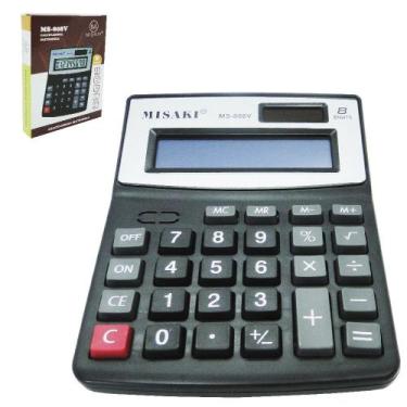 Imagem de Calculadora eletronica 8 digitos 14x11cm - OM UTILIDADES