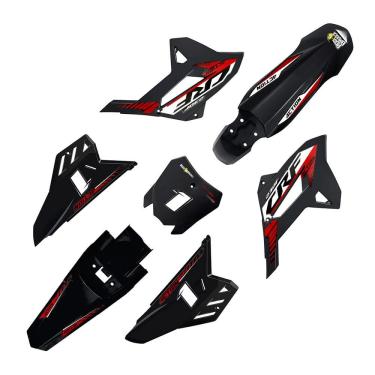 Imagem de Kit Plástico Biker 4ction C/ Adesivo Completo Honda Crf 230 2008 a 2021