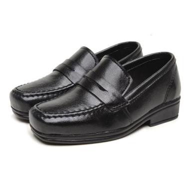 Imagem de Sapato Mocassim Social Infantil Menino Calce Facil Escolar Confortavel