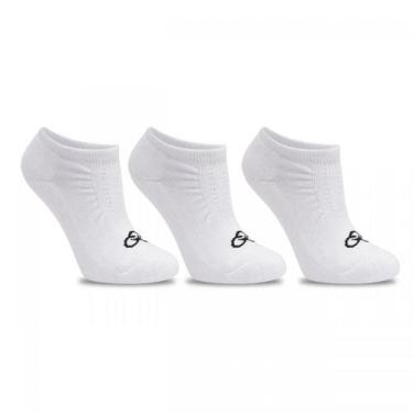 Imagem de Meia Olympikus Oimsa81924 Kit 3 Pares, Branco, 39/44