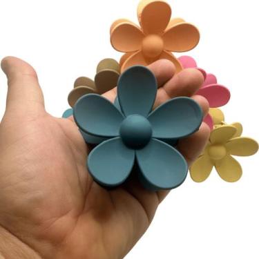Imagem de KIT  2 Presilha Piranha Grampo FLOR GRANDE Moda  Blogueira Luxo - Mala