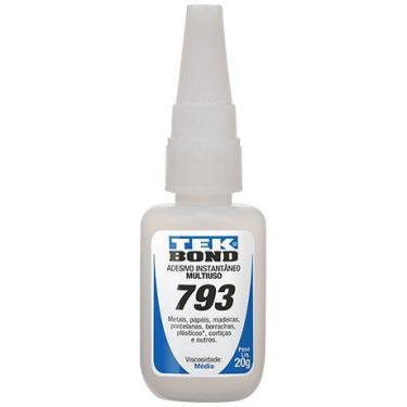 Imagem de Adesivo Instantaneo 793 -  20 Gr Tek Bond, 3 unidades