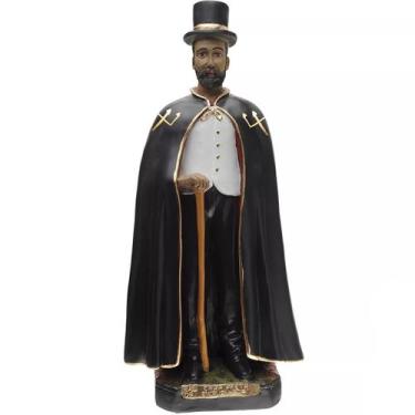 Imagem de Imagem Escultura Exu Capa Preta Da Encruzilhada 45 Cm Gesso Resinado U