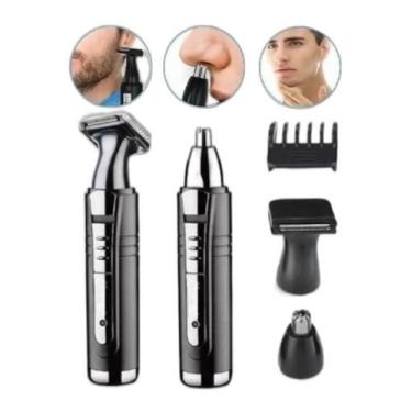 Imagem de Maquina Barba Kemei Nariz Sobrancelha Cabelo Recarregável Km-6511