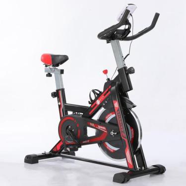 Imagem de Bicicleta Ergométrica Com Monitor Integrado E Ajustes Preto - L7 Seven
