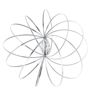 Imagem de Brinquedo FlowRing, Braço Mágico de Mola, Anel de Escultura de Braço, Anel de Aço Inoxidável, Brinquedo Interativo para Aliviar o Estresse