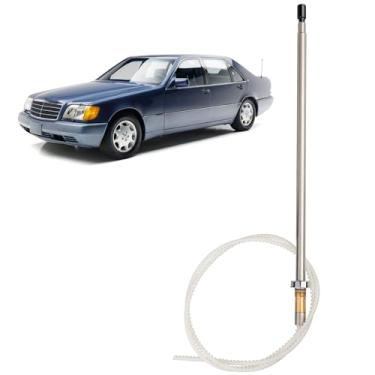 Imagem de RED WOLF Mastro de antena elétrica compatível com Mercedes Benz 1992-2002 C280/S320/500SL/S420/C220 mastro aéreo de reposição para sinal de rádio AM/FM