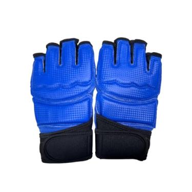 Imagem de Pegciuho Luvas de MMA Equipamento de Sparring Saco de Pancadas Luvas de Artes Marciais Luvas de Treinamento de Luta à Prova D'água Luvas de Boxe para Muay Thai, Azul Xl