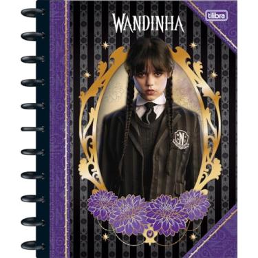 Imagem de Tilibra - Caderno Connect Universitário Tilidisco Inteligente 10 Matérias Wandinha 160 Folhas