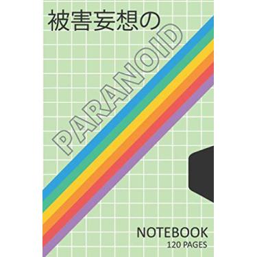 Imagem de PARANOID NOTEBOOK 120 PAGES: dot grid 6" x 9" retrowave vaporwave aesthetic inspired theme design for journal, notebook, sketchbook or diary, 120 pages