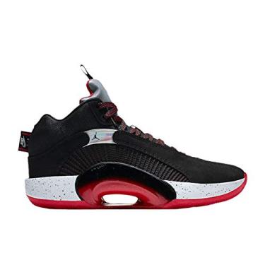 Imagem de Nike Tênis masculino Air Jordan XXXV Bred CQ4227-030, Preto/prata refleto/vermelho fogo, 11