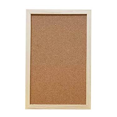 Imagem de Teensery Quadro de Cortiça 20 cm x 30 cm, Madeira, Natural, Retangular, Montagem na Parede