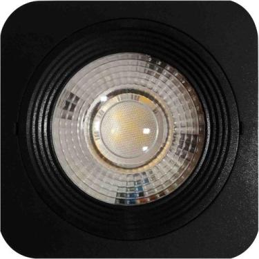 Imagem de SPOT LED QUADRADO FIXO SOBREPOR 5W BRANCO QUENTE 3000k PRETO BIV KIAN
