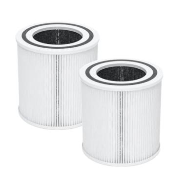 Imagem de Filtro de substituição para purificador de ar Tao TT-AP005 compatível com purificador de ar TaoTronics TT-AP005 HEPA combinado + filtro de carvão ativado 3 em 1, filtro purificador de ar 2 pacotes