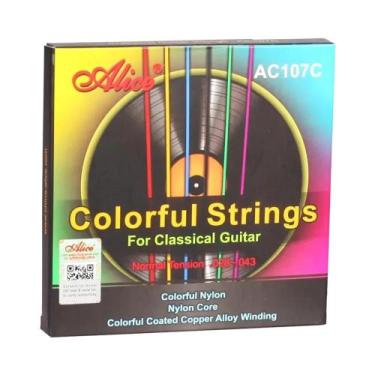 Imagem de Cordas para Guitarra Acústica Alice - Nylon - 6 Unidades (A106/107C-N)