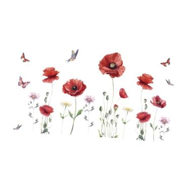 Imagem de WeiLaiKeQi Adesivo de Parede Borboleta Flor para Escritório