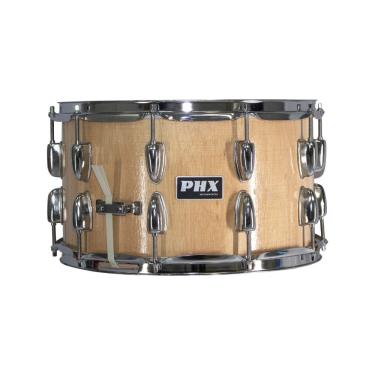 Imagem de Caixa Bateria Phx Music 14X8 Madeira Cromado Pele Cristal