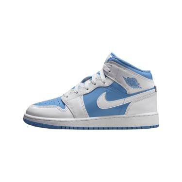 Imagem de Jordan Big Kids Air 1 Mid (GS), Branco/azul legenda, 20