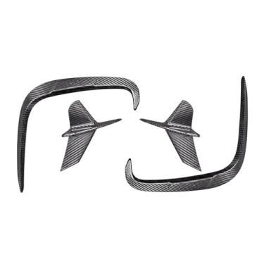 Imagem de Fibra de carbono seco dianteiro traseiro pára-choques spoiler divisores canards compatíveis para bmw série 8 g14 g15 g16 m sport 2020 2021 2022 -up estilo do carro