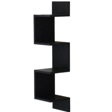 Imagem de Prateleira Nicho de Canto Quarto Sala 20x20x86 Estante Vertical Livros