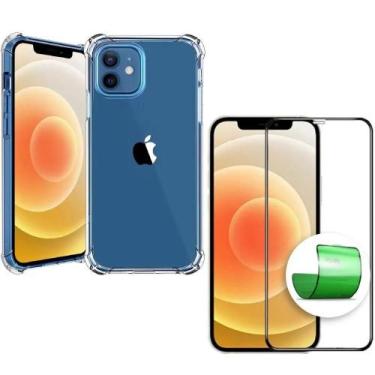 Imagem de Capa Capinha e Película 9D Cerâmica iPhone 12 mini - Universo