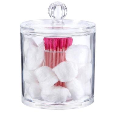 Imagem de Porta Cotonete E Algodão Em Acrílico