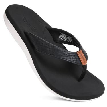 Imagem de AEROTHOTIC Chinelos femininos com suporte de arco – Slip On Recovery Plantar Fascite Alívio ortopédico – Sandálias femininas leves de amortecimento – Tapete de ioga para uso interno e externo, Solace