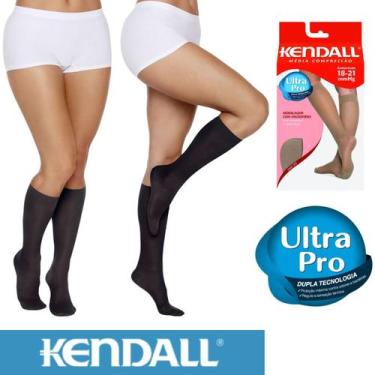 Imagem de Kit Com 2 Meias 3/4 Média Compressão Kendall Ultra Pro Original Femini