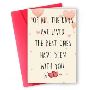 Imagem de ICOOLYI Cartão romântico de dia dos namorados, cartão de felicitações de amor doce, presente atencioso para ele, ela, namorado, namorada, marido, esposa, ideia de presente romântico de aniversário ou