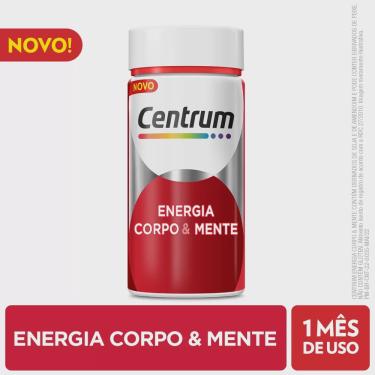 Imagem de Centrum multivitamínico energia corpo & mente com cafeína 60 cápsulas