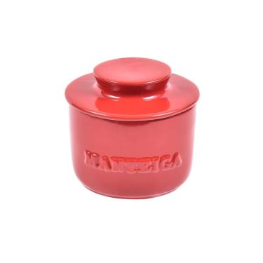 Imagem de Manteigueira francesa em cerâmica kenya vermelha