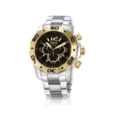 Imagem de Relógio Prata c/ Dourado Masculino Everlast E55115