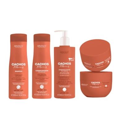 Imagem de Kit Arvensis Cachos Naturais Cabelo Ondulado Vegan (5 Prod)