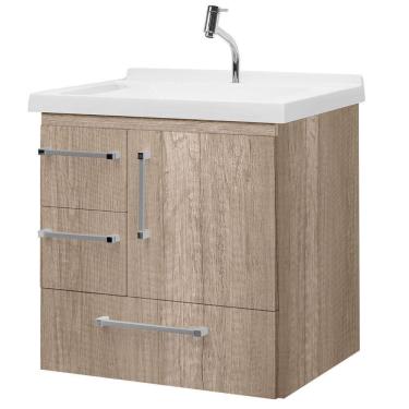 Imagem de Gabinete De Banheiro Porto Alegre 60cm Cor: barrique-barrique