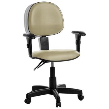 Imagem de Cadeira Ergonômica Executiva RCE Bege, Espuma Injetada - Goldflex, Cad