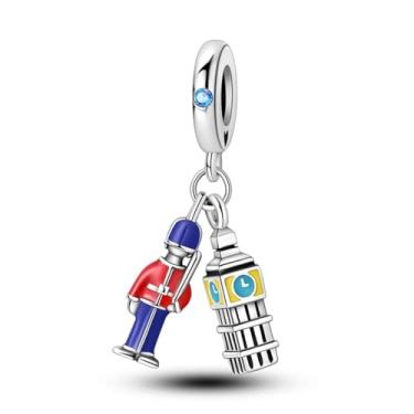 Imagem de Série Esportiva Halteres Badminton Futebol Contas de Pingente Pulseiras Faça Você Mesmo Presentes de Aniversário Joias Finas (KJC1144)