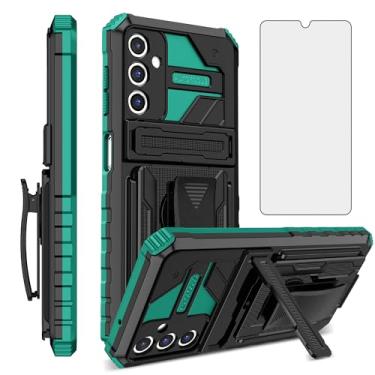Imagem de Asuwish Capa de telefone para Samsung Galaxy A14/M14 5G com protetor de tela, clipe de cinto, suporte híbrido, resistente, resistente, de grau militar, proteção de TPU (poliuretano termoplástico) A 14