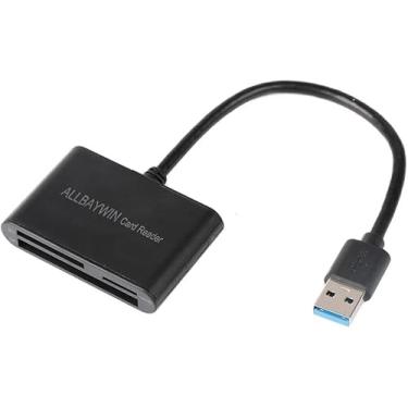 Imagem de Leitor de cartão SD USB 3.0, leitor de cartão de memória, gravador compacto, adaptador de cartão flash para CF/SD/TF Micro SD/Micro Card for Wind